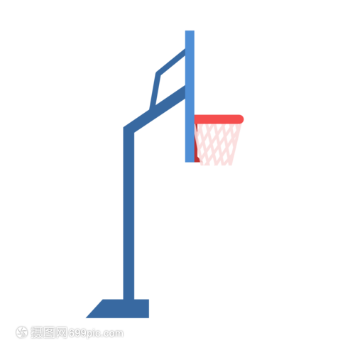 卡通手绘篮球架 创意与童趣的完美融合